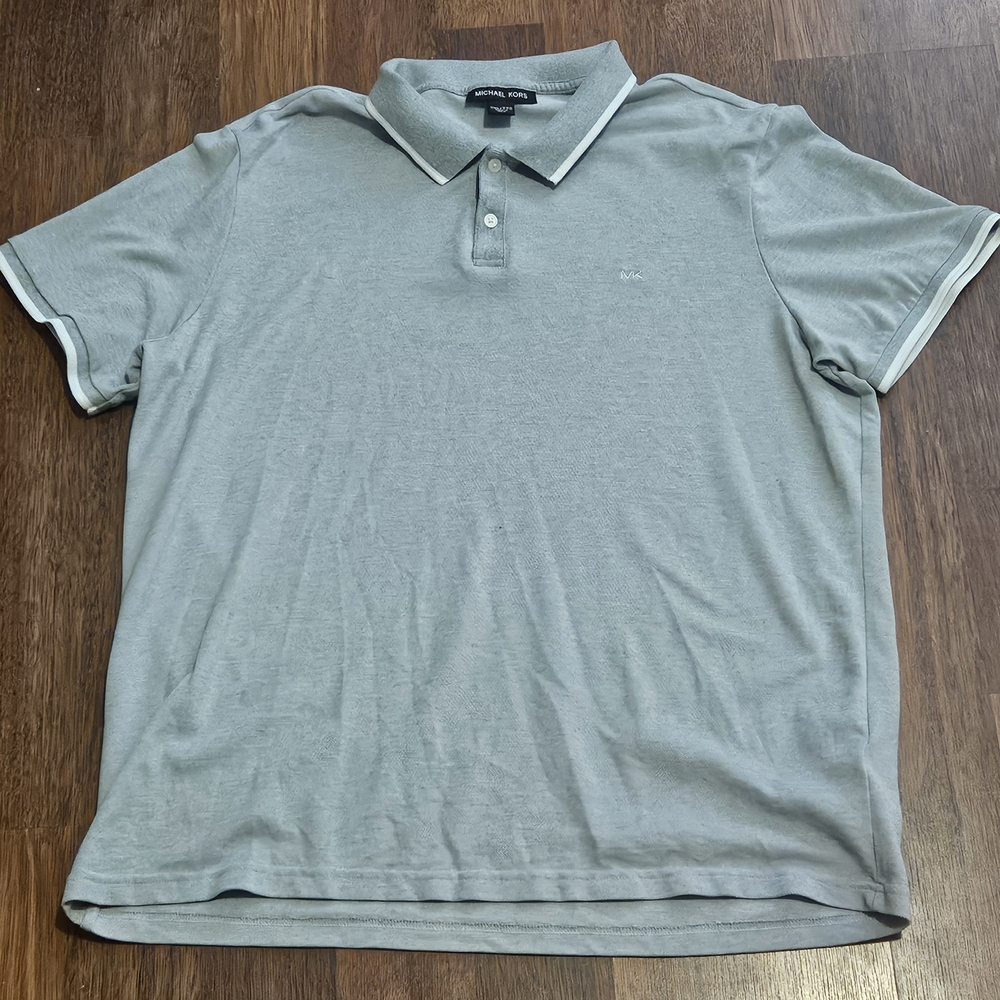 MICHAEL KORS mens golf polo SIZE XXL COLOR GREY LXXL1